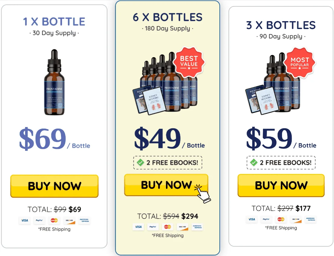 prostadine pricing